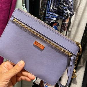 Kate spade pouch wristlet pouchette violet purple